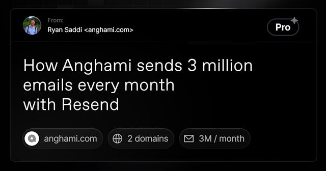 How Anghami sends 3M emails every month with Resend