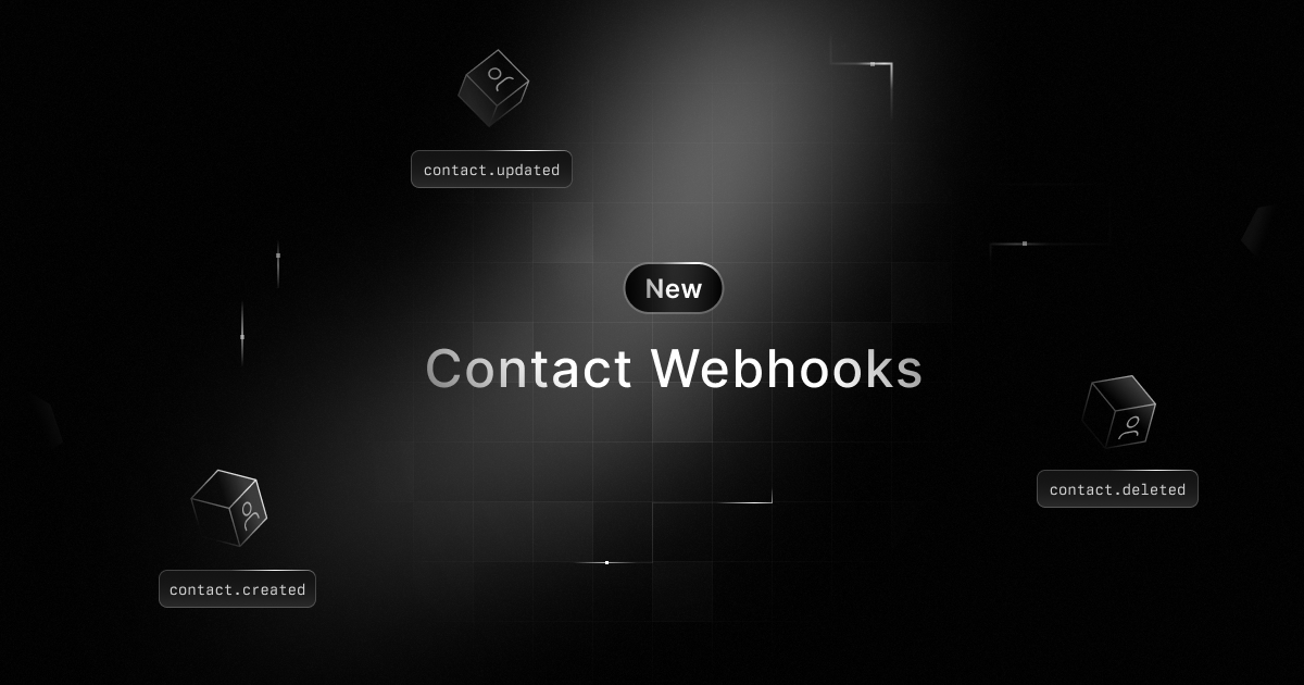 New Contact Webhooks