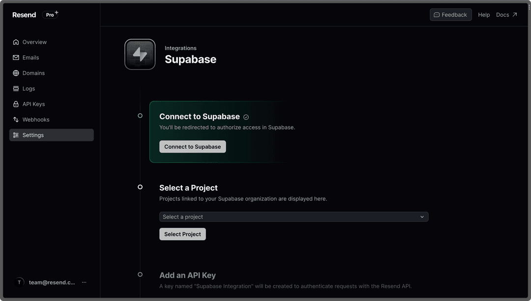 How to configure Supabase to send emails from your domain · Resend