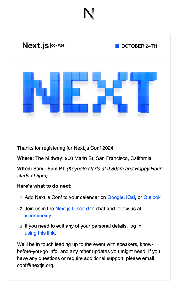 How Vercel uses React Email for Next.js Conf · Resend