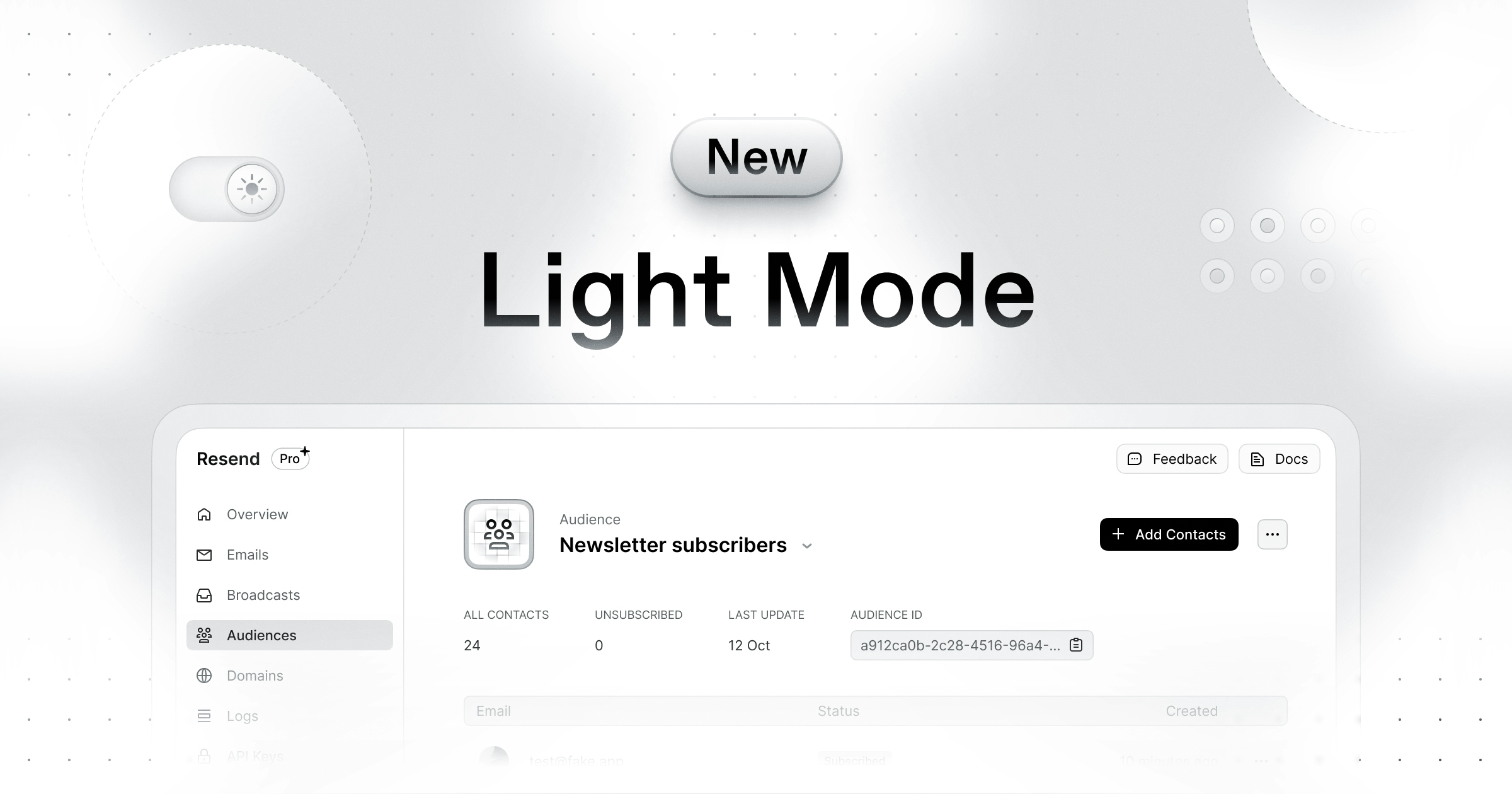 Introducing Light Mode