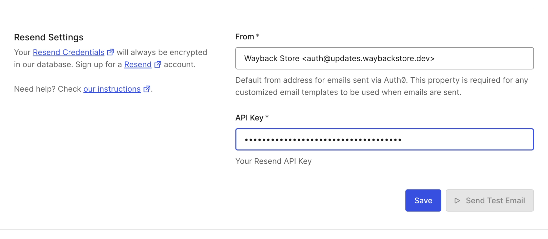 Send Auth0 transactional emails with Resend - Resend