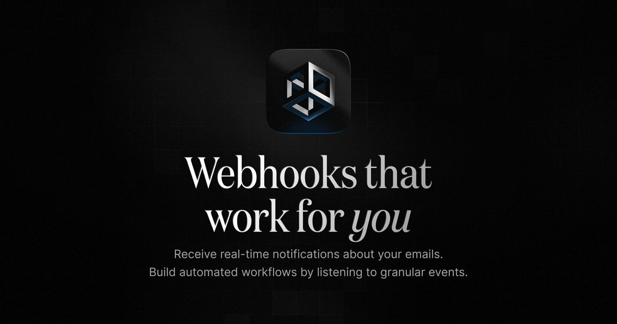 Webhooks · Receive real-time notifications · Resend