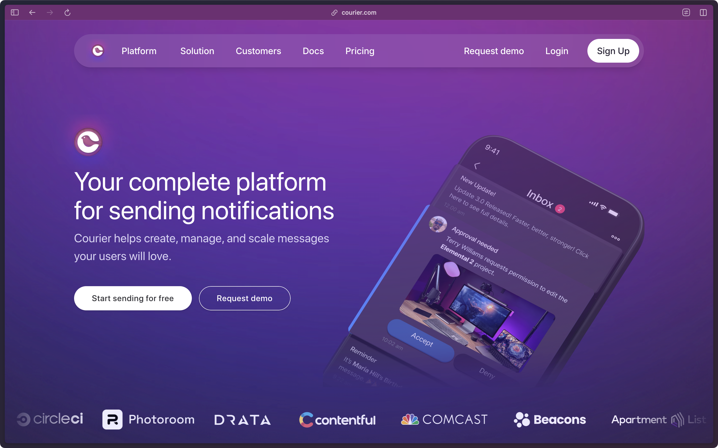Courier app
