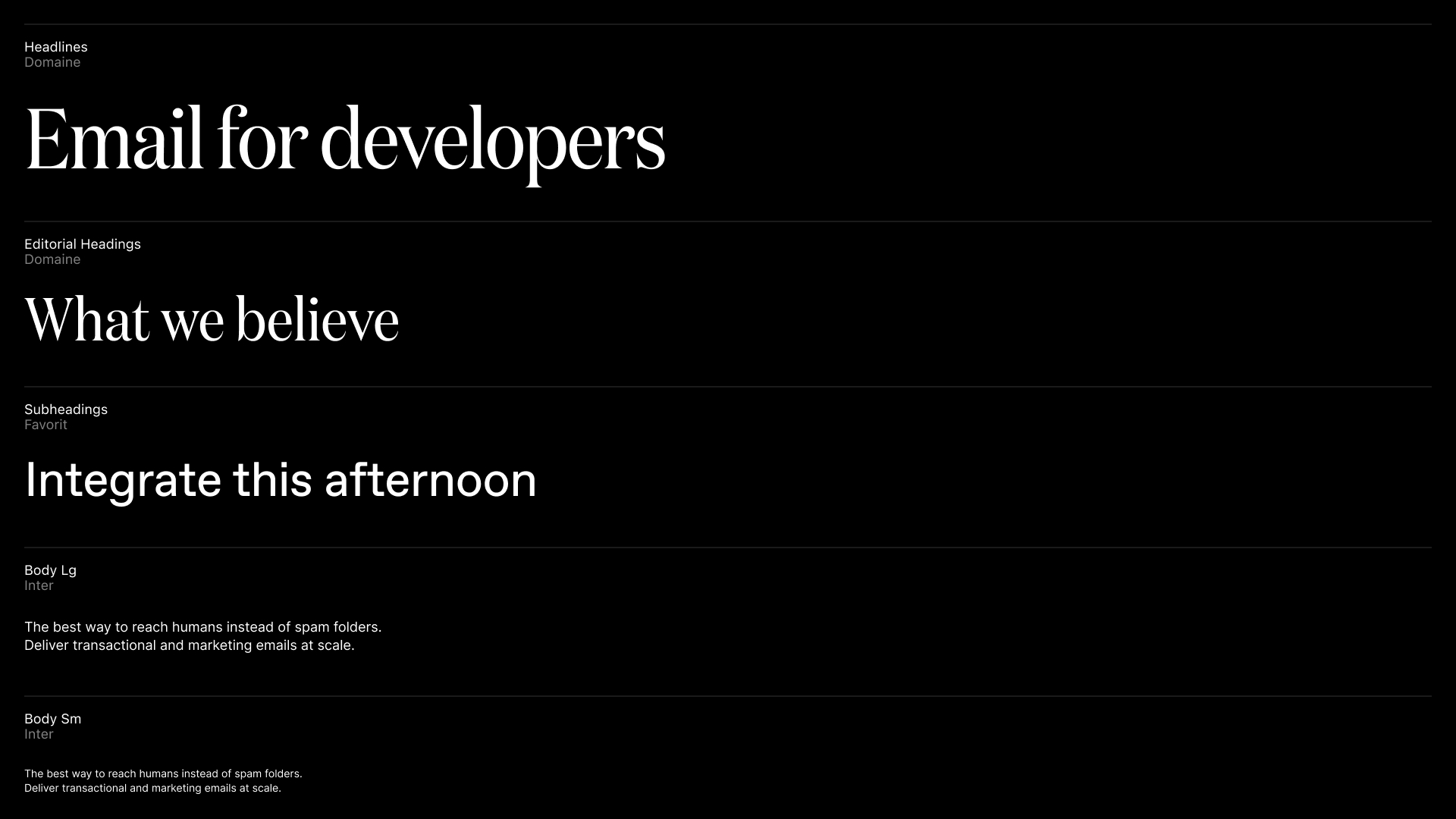 Resend's new typography